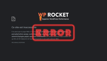 erreur vider le cache wp rocket